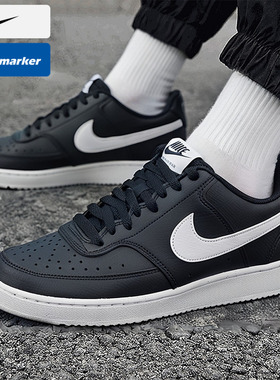 耐克男鞋25秋季新款COURT VISION复古运动鞋休闲鞋黑色板鞋DH2987