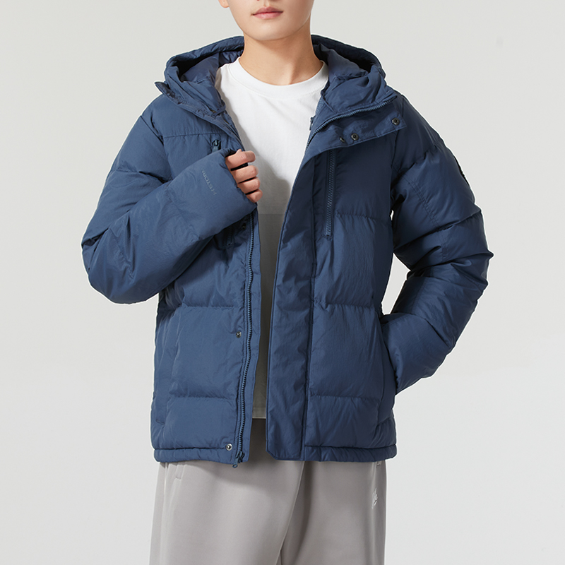 UA安德玛连帽羽绒服男款2024冬季新款男士加厚外套保暖休闲运动服