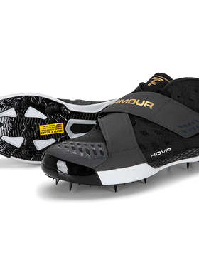 安德玛UA男鞋 冬季新款HOVR Silencer跑步田径钉鞋竞速运动跑步鞋