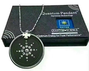 火山石负离子能量吊坠钻项链会销礼品能量币