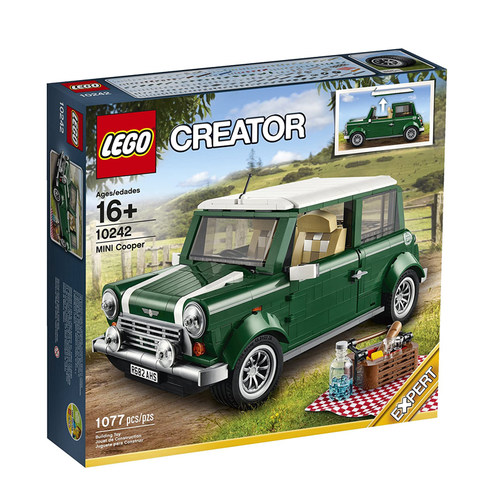 LEGO乐高10242复古迷你车Mini Cooper10271菲亚特500绝版玩具积木