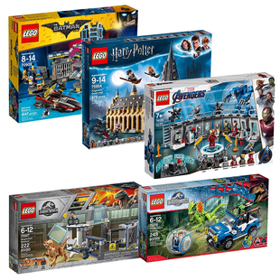 乐高电影系列哈利波特75954侏罗纪75916钢铁侠76125蝙蝠侠70909