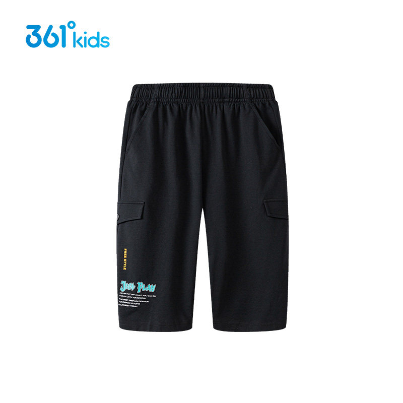 【商场同款】361童装儿童男童针织短裤夏季361度中大童休闲七分裤