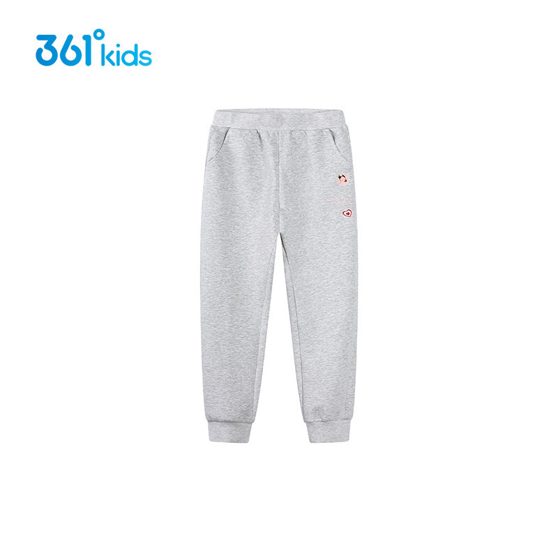 【商场同款】361童装女童针织长裤2025春季新款中大童休闲运动裤