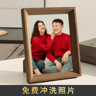 相框摆台来图定制洗照片做结婚照相片框架简约相册框6 7 8寸ins风