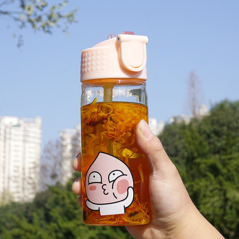 韩国屁桃君孕妇吸管儿童水杯子
