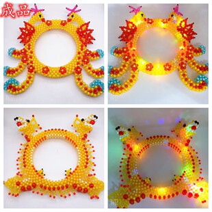 成品手工串珠盘龙盘凤生肖钱锁配件 手工串珠地球珠周岁生日钱锁