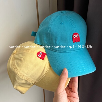 Carrier 日本设计师款趣味章鱼棒球帽可爱卡通纯棉显白遮阳帽子