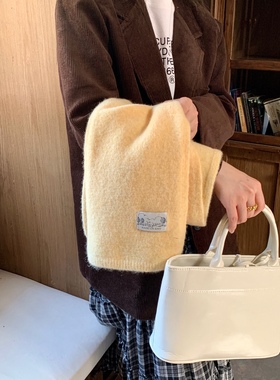 Carrier 韩国茉莉柔软亲肤羊毛围巾情侣款冬季百搭保暖可送礼围脖