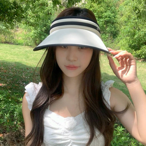 大檐防晒帽～韩国OM户外运动沙滩遮太阳帽防紫外线空顶高品质帽子