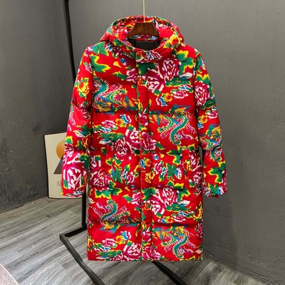 情侣装中长款东北大花布保