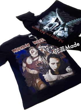 「清仓」Marilyn Manson bootleg 90s Vintage 玛丽莲曼森短袖