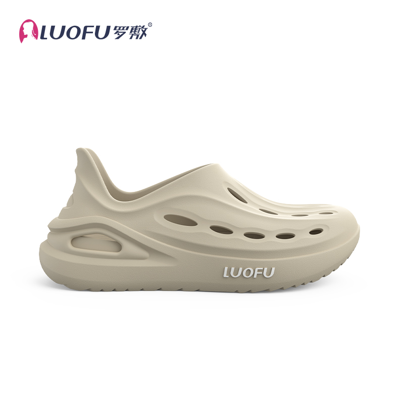 罗敷洞洞鞋女沙滩凉鞋外穿防滑鲸鲨运动户外包头可拆卸软底情侣鞋