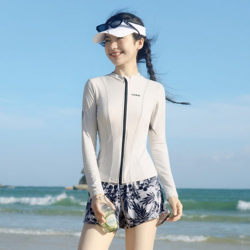 游泳衣女2026新款分体运动风保守遮肚显瘦韩国ins风泡温泉游泳装