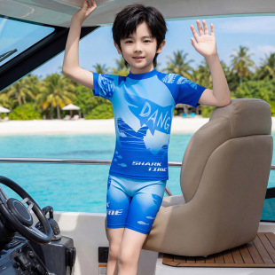 套装 泳裤 儿童泳衣男童大中小童分体游泳衣速干温泉泳装 2026新款