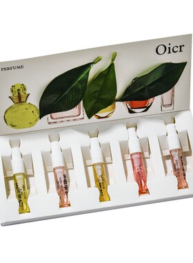 小城伊香JEAN MISS男女士白色小样香水5件套0159Q版礼盒装5*3ml