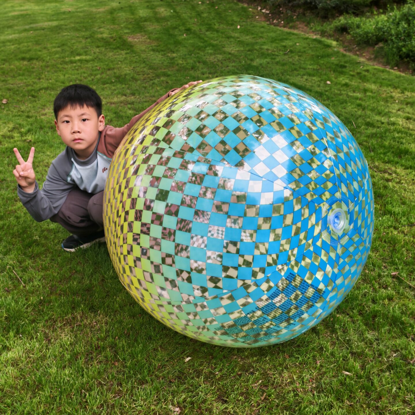 Bestway超大号水上充气戏水球70cm波点沙滩球游泳池漂浮玩具排球