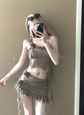 AYSTUDIO2026新款泳衣女复古辣妹高级纯欲分体沙滩度假温泉比基尼