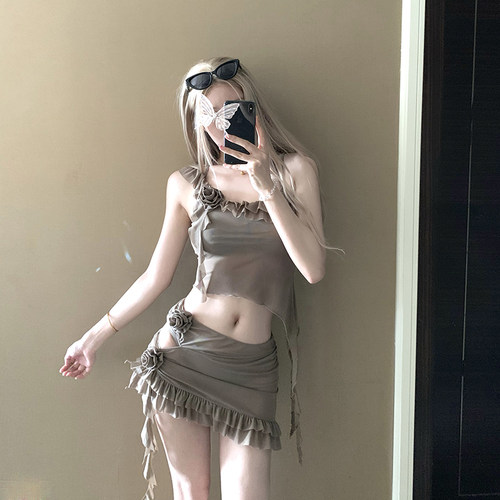 AYSTUDIO2026新款泳衣女复古辣妹高级纯欲分体沙滩度假温泉比基尼