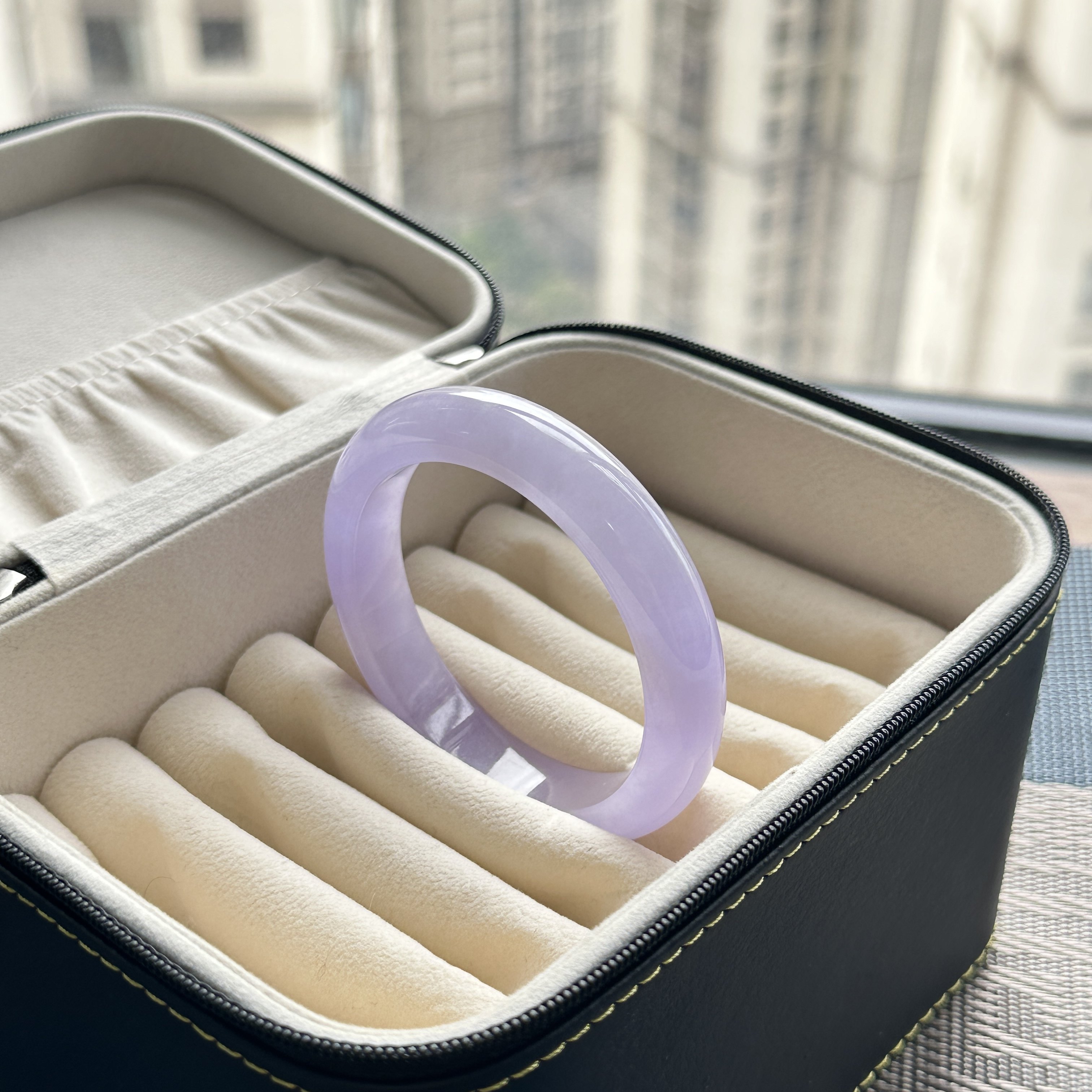 玉长情高端缅甸翡翠贵妃镯冰种紫罗兰翡翠玉手镯子正品真玉石处理