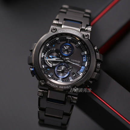 卡西欧G-SHOCK钢铁之心太阳能电波蓝牙运动手表男MTG-B1000 D-1A