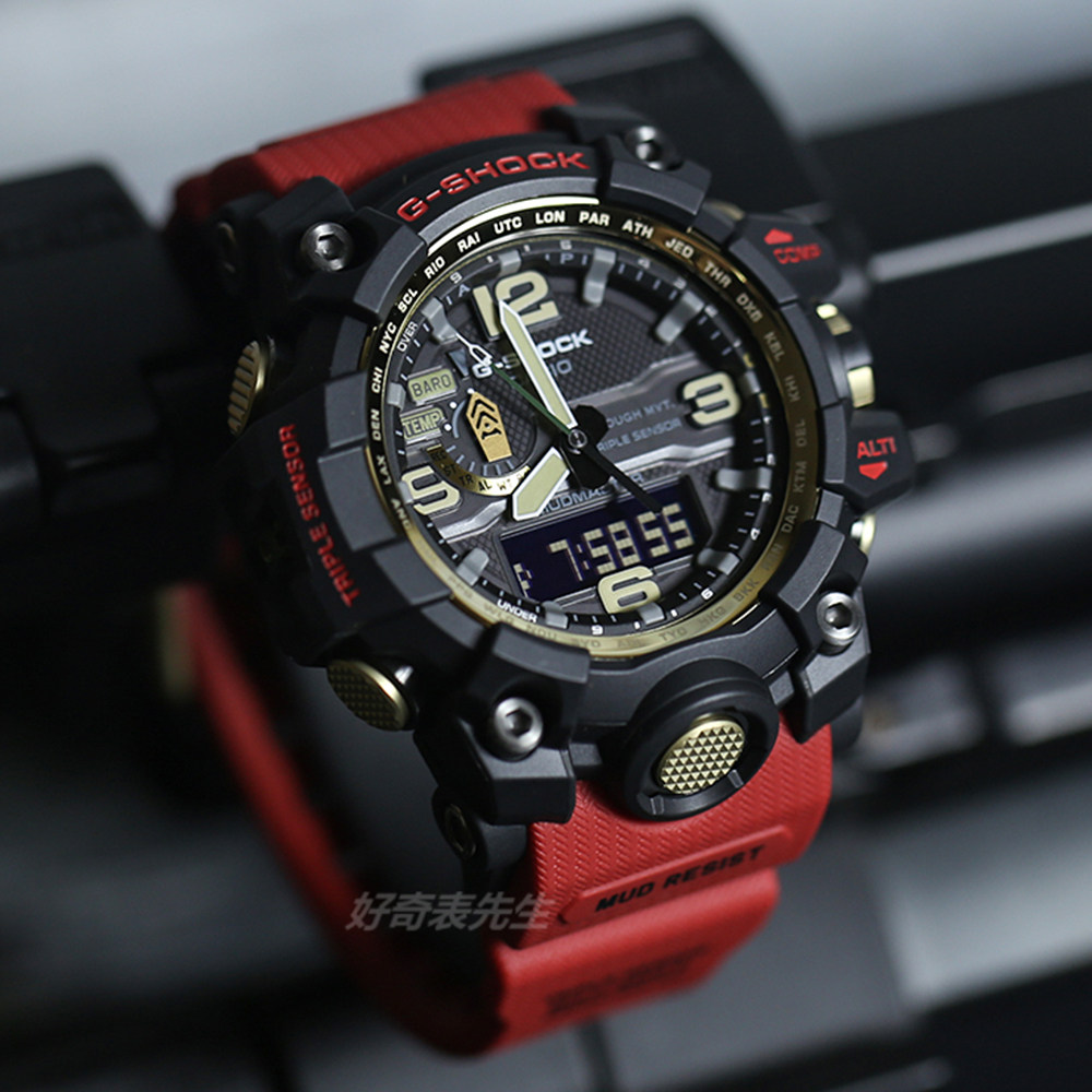 卡西欧大泥王G-SHOCK电波运动手表男GWG-1000-1A 1A3 GB-4_虎窝淘