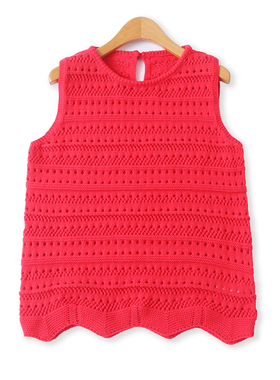 毛衣镂空马甲  秋季新款外贸女装时尚减龄圆领套头内搭外穿32669