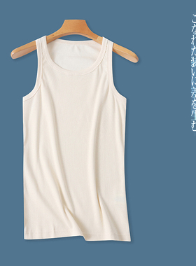 螺纹棉背心 夏季新款女装简约修身圆领套头纯色弹力内搭外穿31149