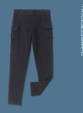 弹力小脚裤 秋季新款女装时尚修身松紧腰纯色显瘦九分小脚裤29394