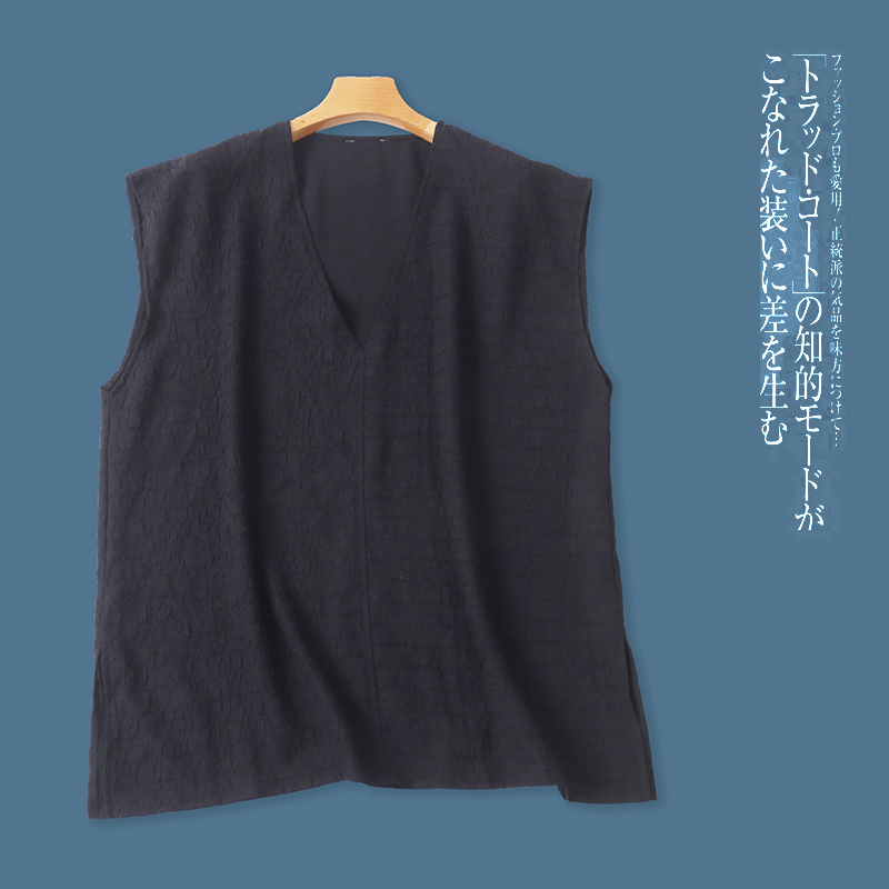 日单褶皱大码无袖衬衫夏季新女