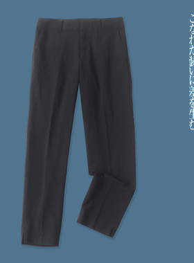 日单休闲裤 春秋新女装简约百搭自然腰拉链搭扣双口袋九分裤30501