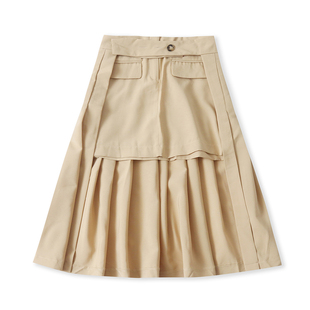 不规则百褶半身裙  夏季新款外贸女装自然腰拉链短裙半包裹32769