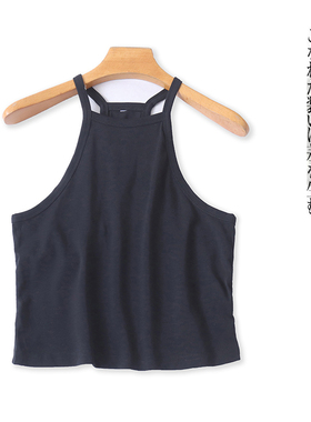 工字型棉背心  夏季新款外贸女装简约修身纯色弹力内搭外穿31034