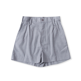 短裤 简约百搭高腰拉链纽扣阔腿短裤 夏季 外贸女装 33431 新款 西装