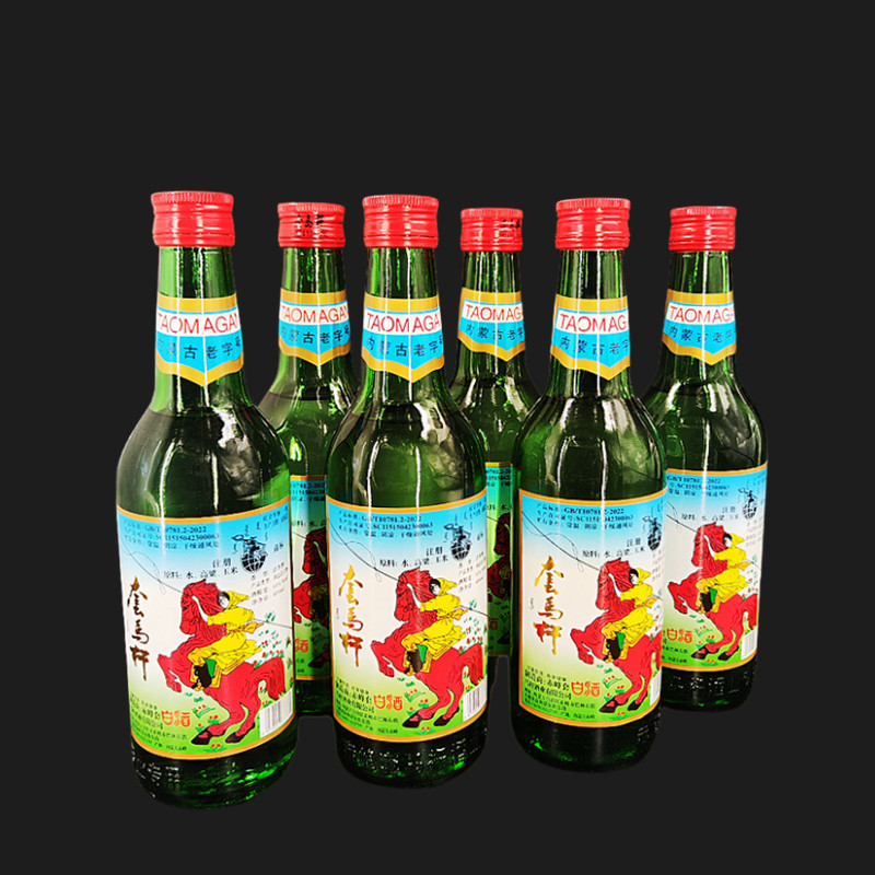 套马杆白酒 内蒙古赤峰特产50度纯粮食酒405ml清香型草原酒6瓶装 - 实物图