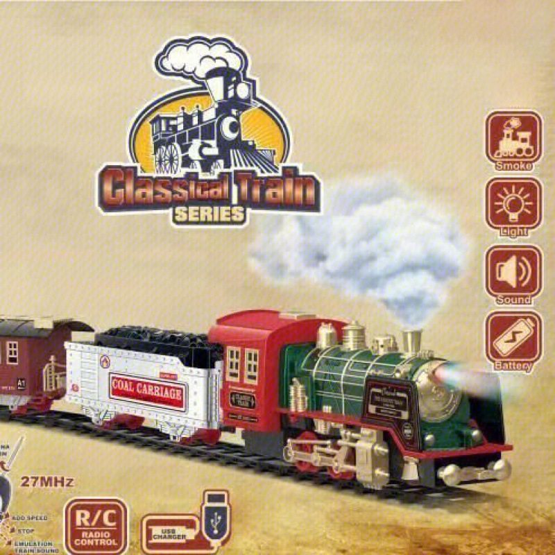遥控轨道车儿童玩具冒烟蒸汽古典仿真声音拼装男孩玩具礼物,玩具/童车/益智/积木/模型,电动/遥控轨道,淘宝优惠券,粉丝福利购,淘宝优惠卷