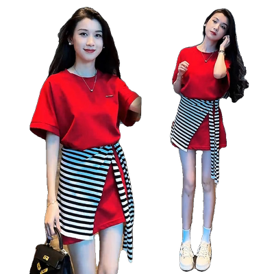 小个子时尚休闲减龄套装女夏季