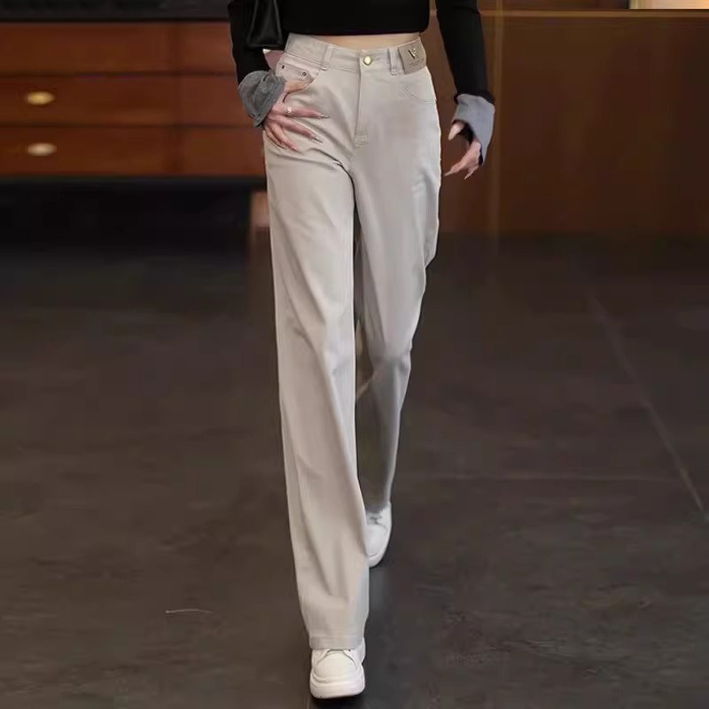 莫兰迪灰牛仔裤女春款2026新款爆款小个子高腰窄版直筒阔腿裤长裤,女装/女士精品,牛仔裤,淘宝优惠券,粉丝福利购,淘宝优惠卷