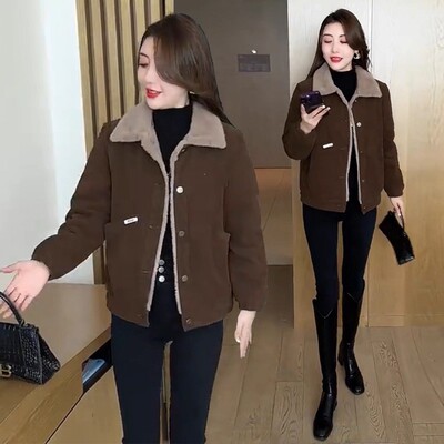 保暖外套女冬季加绒加厚