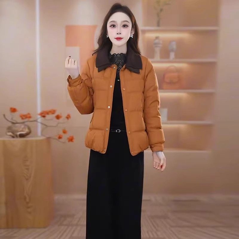 时尚短款棉服女冬季2025新款小个子洋气显瘦加厚保暖翻领棉衣外套,女装/女士精品,棉衣/棉服,淘宝优惠券,粉丝福利购,淘宝优惠卷
