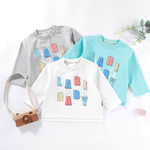 【商场同款】拉比儿童长袖T恤男女宝印花卫衣休闲打底衫