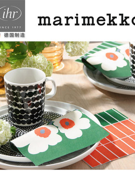 芬兰Marimekko Unikko罂粟花60周年植物印花餐巾面巾卫生纸巾北欧