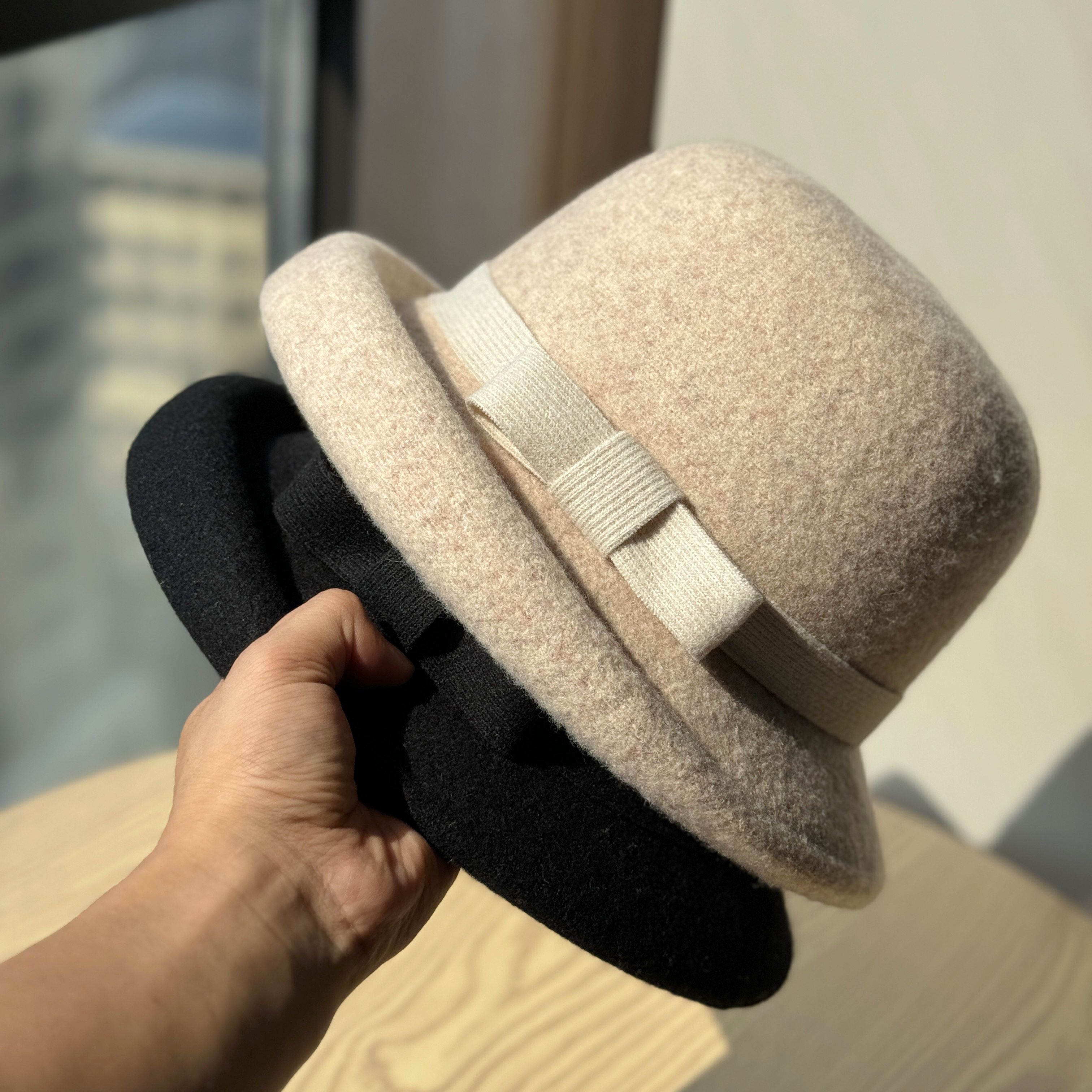 法式高级感卷边羊毛呢妈妈帽女复古蝴蝶结渔夫帽秋冬季千金风帽子,服饰配件/皮带/帽子/围巾,帽子,淘宝优惠券,粉丝福利购,淘宝优惠卷