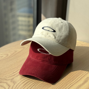 春夏新款 显脸小鸭舌帽遮阳防晒潮 百搭复古水洗软顶刺绣棒球帽时尚