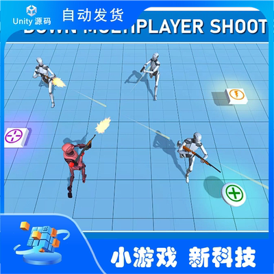 Unity 1.1.1 Multiplayer Top-Down Shooter Template Netcode
