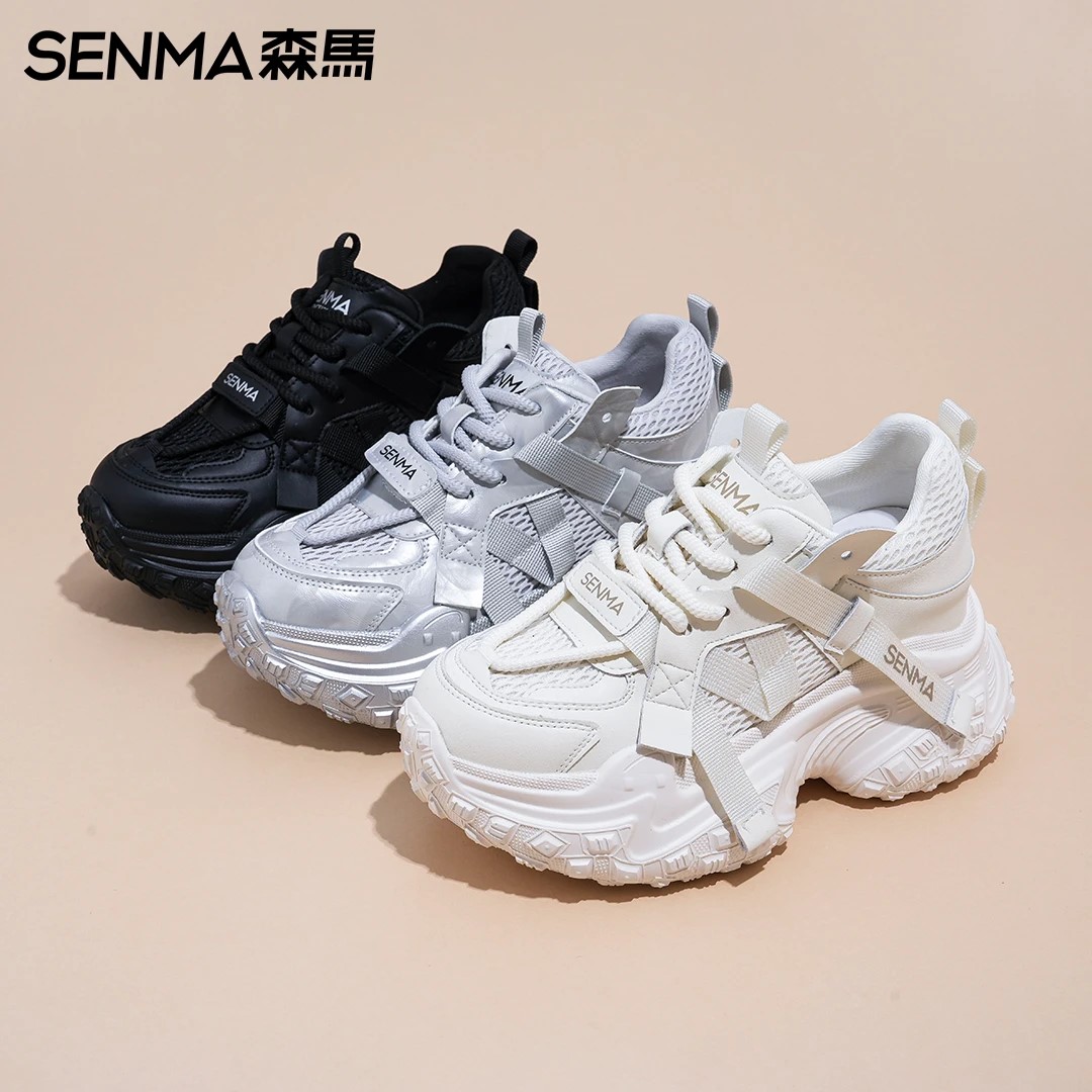 森马2025新款厚底百搭秋透气鞋子
