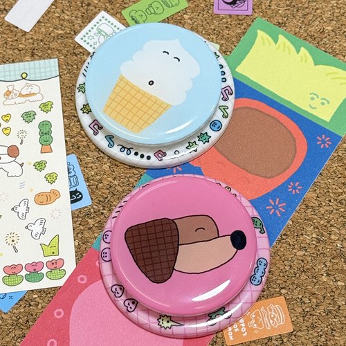 叉烧欢乐店 xuan子合作款 imd滴胶亮面气囊磁吸支架桌面支架