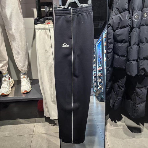 鸿星尔克针织长裤女款2026春时尚休闲直筒户外运动裤 12226102202