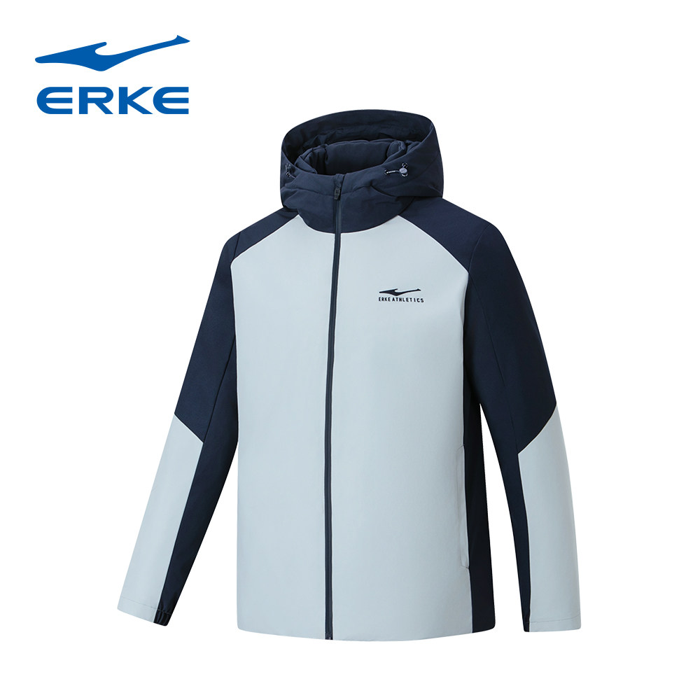 鸿星尔克运动羽绒服男2025冬季休闲保暖户外运动外套 11225401112