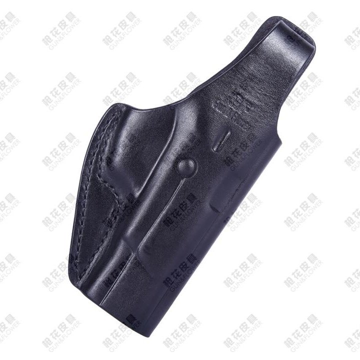 枪花影视道具真皮快拔